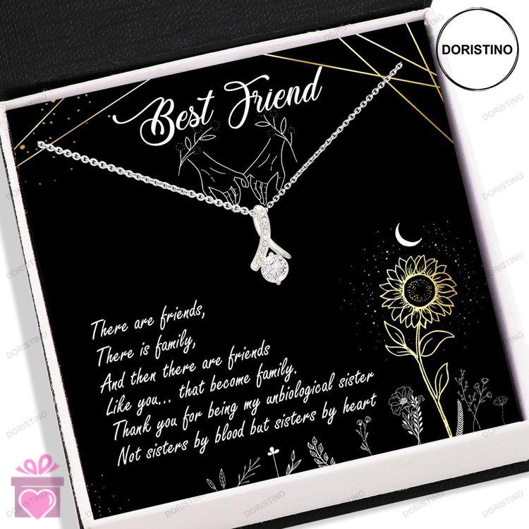 Best Friend Necklace Best Friend Necklace Card  Alluring Beauty Necklace Jewelry For Best Friend Bf Doristino Limited Edition Necklace